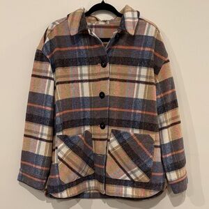 Women's Plaid Utility Jacket